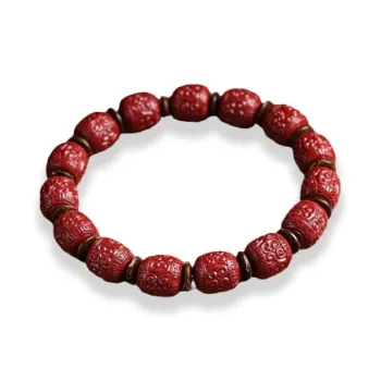GIRATI Reconstructed Cinnabar Jade Bracelets Unisex