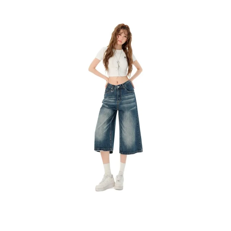 Kazakhstan Denim Shorts Women's-5