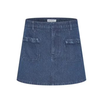 URBAN REVIVO Denim Short Skirts Women's Blue