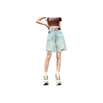 SITOL Denim Shorts Women's Light Blue