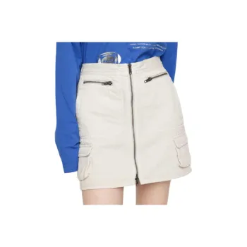 SLY Denim Short Skirts Women's Ivory