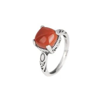 Xiaoyinjiang Natural Agate Rings Women's
