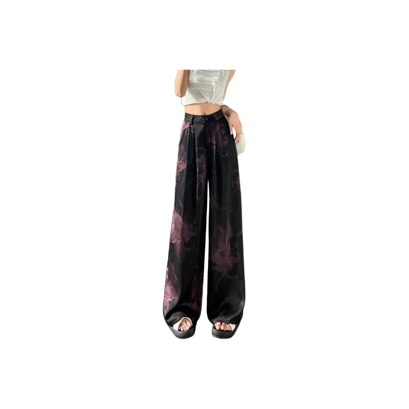 Flowers In Water Casual Pants Women's-7