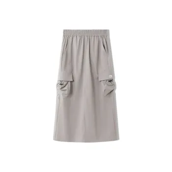 Elle Active Casual Long Skirt Women's Gray