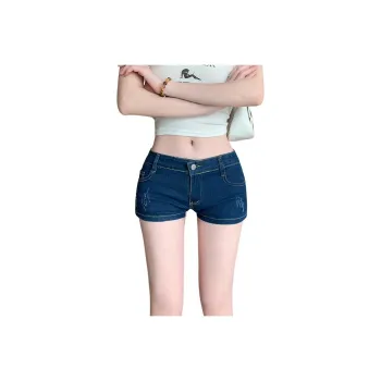 Concubine Zhu Denim Shorts Women's Dark Blue