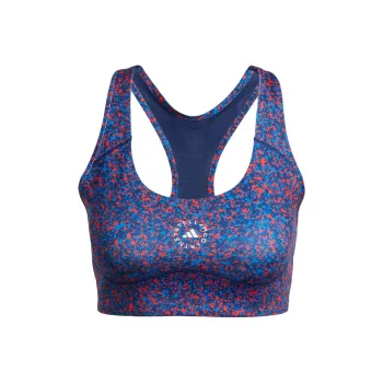 Adidas Free Shipping With AdiClub Adidas By Stella McCartney TruePurpose Power Impact Printed Training Bra Medium Support
