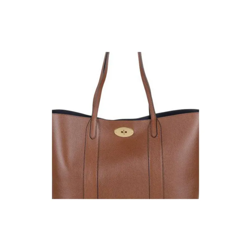 Mulberry Bayswater Pailen Fiber Tote Bag Shopping Bag Handbag Shoulder Bag Women's Oak-4