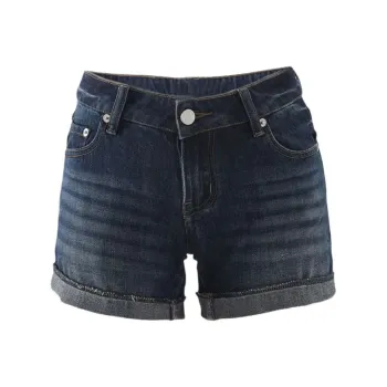 SECFLY OFFICIAL Denim Shorts Women's Navy Blue