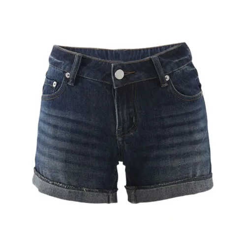 SECFLY OFFICIAL Denim Shorts Women's Navy Blue