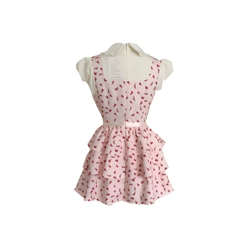 TIBINB Short Sleeved Dress Women's-1