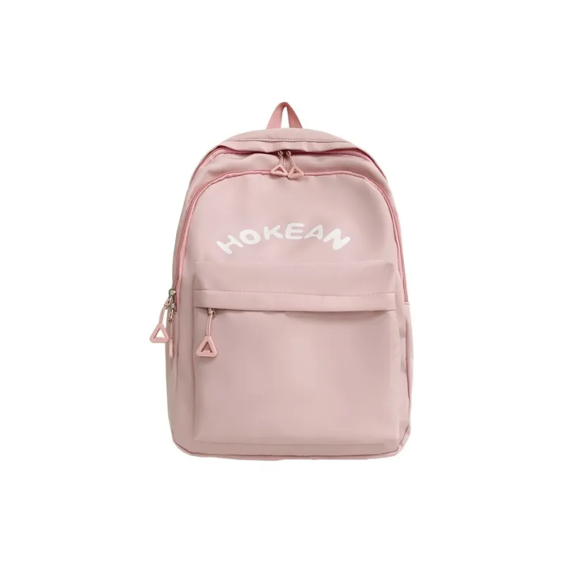 Yalu Nylon Backpack Unisex White/Black/Pink/Yellow-0