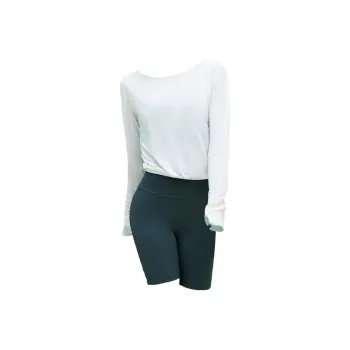 Meesu Fitness Set Women's Mint Green+Deep Cobalt Blue Two Piece Set[without Pads]