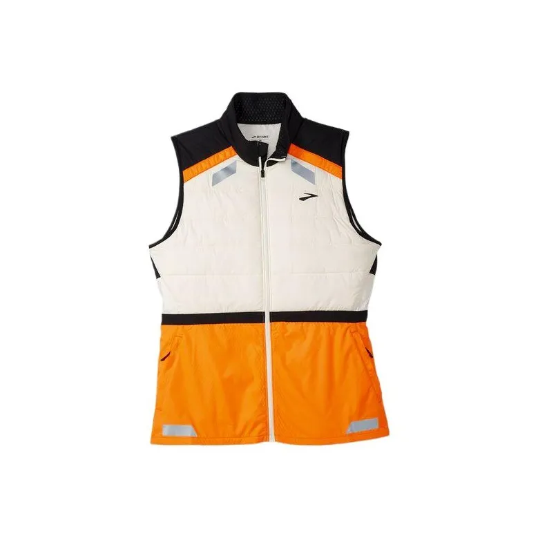 Brooks GO₂ Warmᵀᴹ THERMOLITE® Sport Vests Women's White/Yellow-0