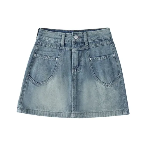 Wallets & Card Holders Denim Short Skirts Women's Vintage Blue