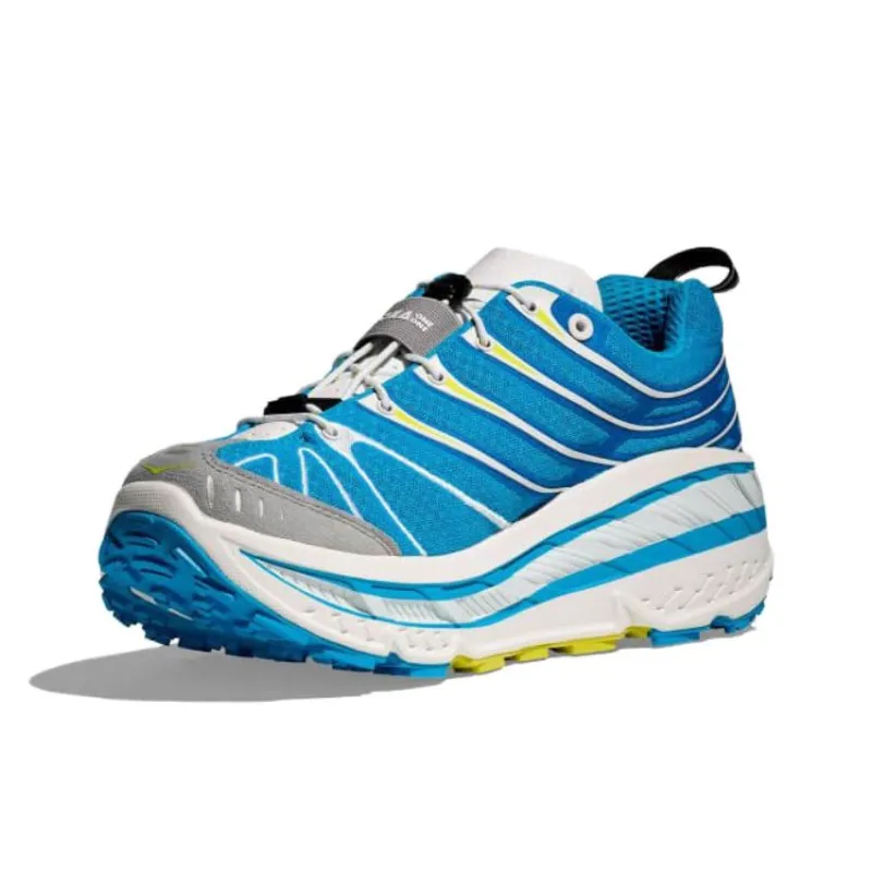 HOKA ONE ONE Stinson Evo OG Cushioning Slip Resistant Low Top Running Shoes Men's Sky Blue-2
