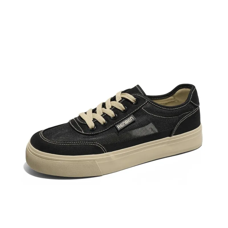 RENBEN Breathable And Slip Resistant Low Top Canvas Shoes Men's-6