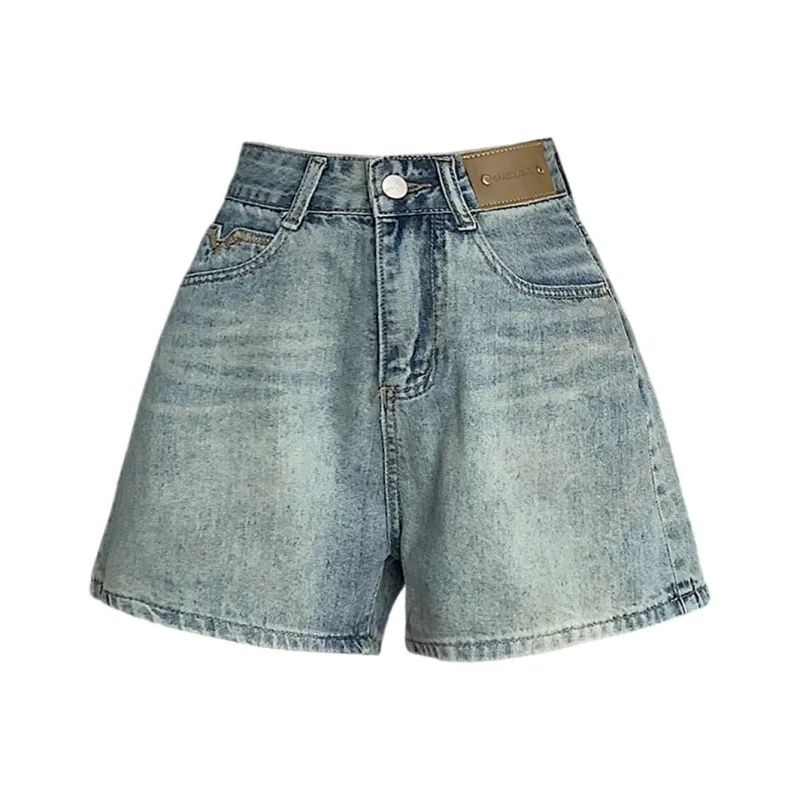 Si Bei'er Denim Shorts Women's Vintage-0