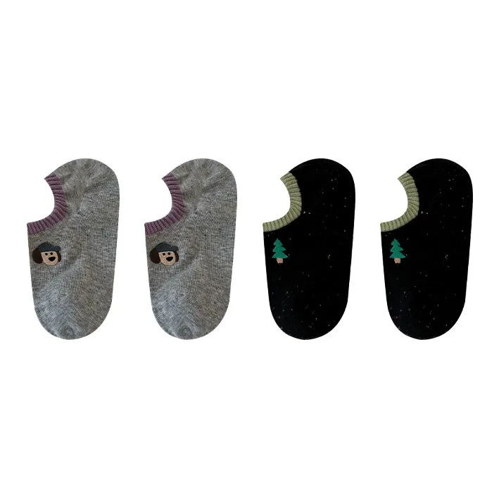 Moremoli No Show Socks Women's 4 Pack-6