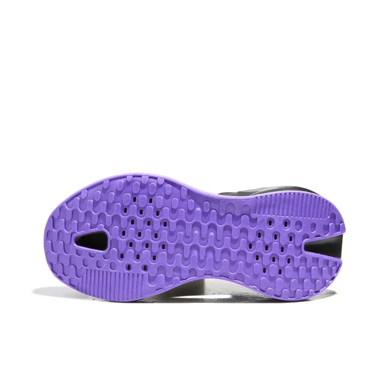KFT Running Shoes Unisex Low Top Silver White/White Black/White Purple-20