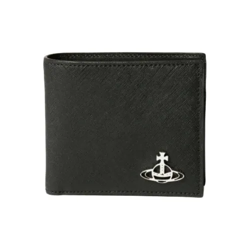 Vivienne Westwood Cow Leather Wallet Men's Black