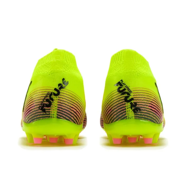 PUMA FUTURE 8 PRO Anti Slip Wear Resistant Soccer Shoes Unisex Yellow-3