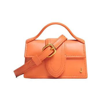 Jacquemus Cow Leather Shoulder Bag, Crossbody Bag, Handbag Mini Women's Orange