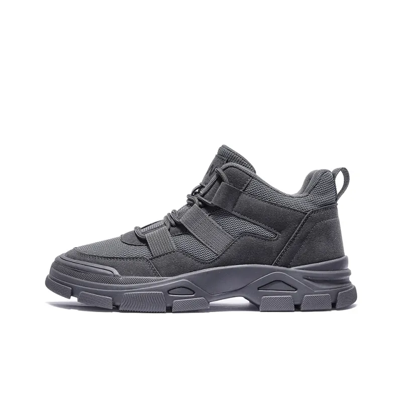 TELENT Wrapping, Wear Resistant And Non Slip Mid Top Hiking Shoes Men's Gray-0