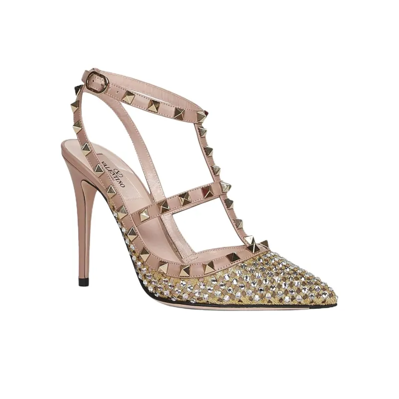 Valentino Slim Heel High Heels Women's Rose Pink-1