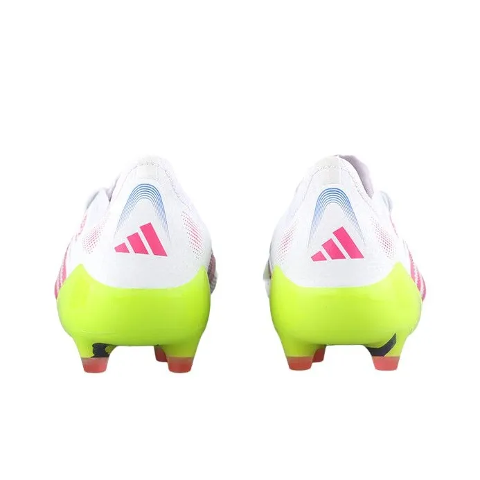 Adidas PREDATOR ELITE Anti Slip Wear Resistant Soccer Shoes Unisex White Pink-2
