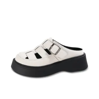 GESHE Rubber Sole Abrasion Resistant Closed Toe Slippers Women's