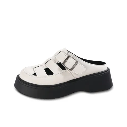 GESHE Rubber Sole Abrasion Resistant Closed Toe Slippers Women's