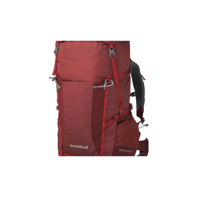 MONTBELL Nylon Outdoor Mountaineering Bag, Backpack Women's Burgundy-2