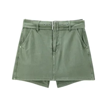 PEACEBIRD Denim Shorts Women's Green