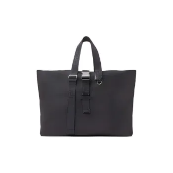 VERSACE VERSACE Cow Leather Portable Tote Men's Black