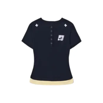 ABBY GODDESS T Shirts Women's Navy Blue