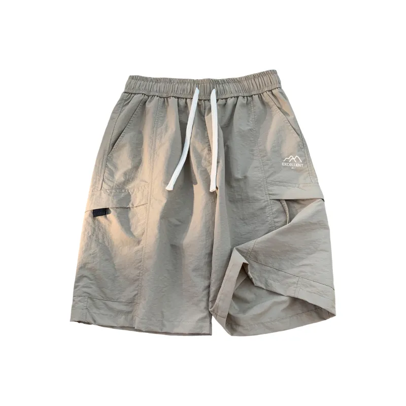 Warrior Huichao Riding The Wind Collection Cargo Shorts Unisex Green-10