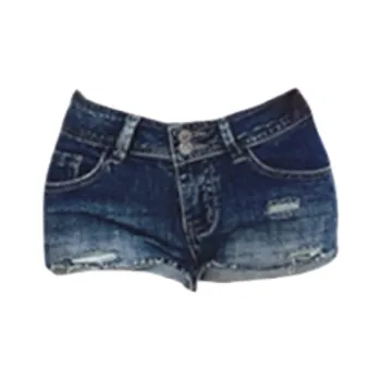 ZXZA Denim Shorts Women's Vintage Blue