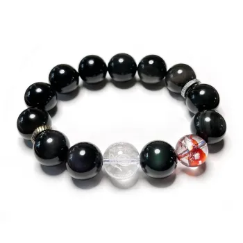 CUIJING Obsidian Bracelets Unisex