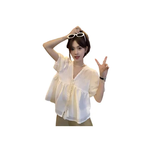 XIANSINIAO T Shirts Women's Apricot