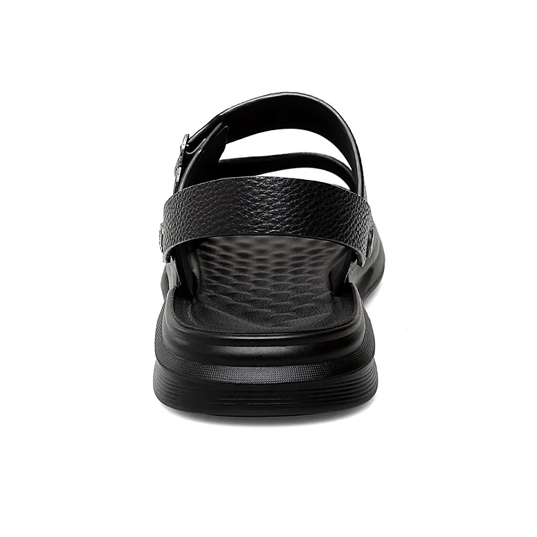 QIUTEXIONG Beach Sandals Men Black/Brown-2