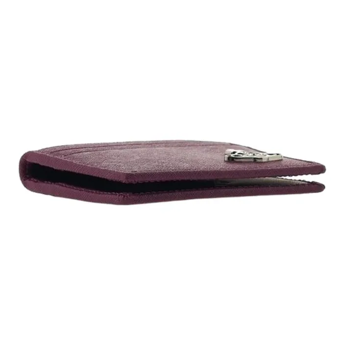 Vivienne Westwood Sapiano Leather Card Holder Men's Fuchsia-4