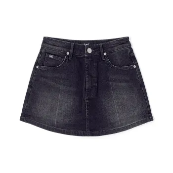 Lee Denim Short Skirts Women's Black Gray