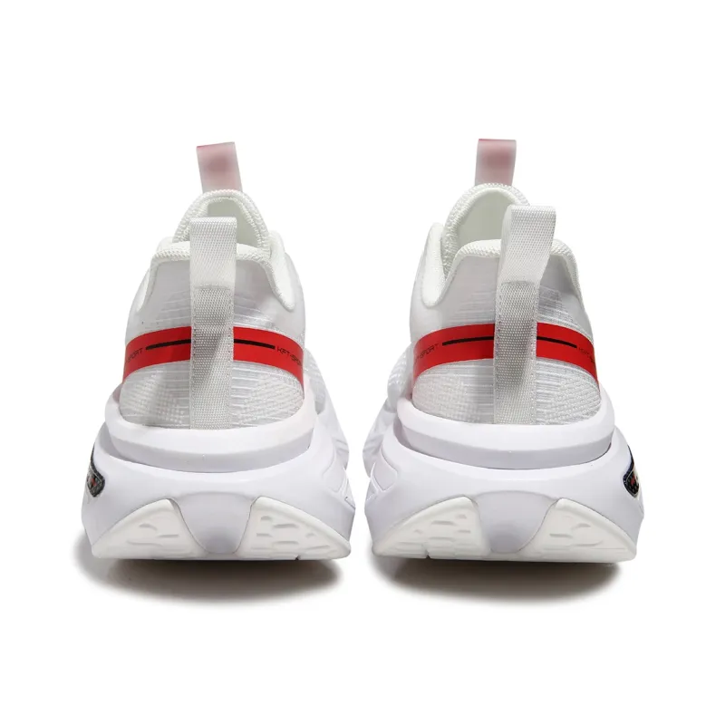 KFT Running Shoes Unisex Low Top Silver White/White Black/White Purple-12
