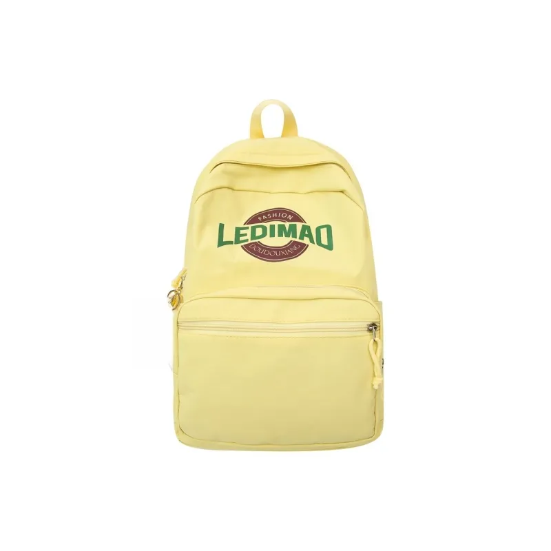 AIBAG Nylon Backpack Unisex Black/Pink/Yellow/Khaki/Blue-10