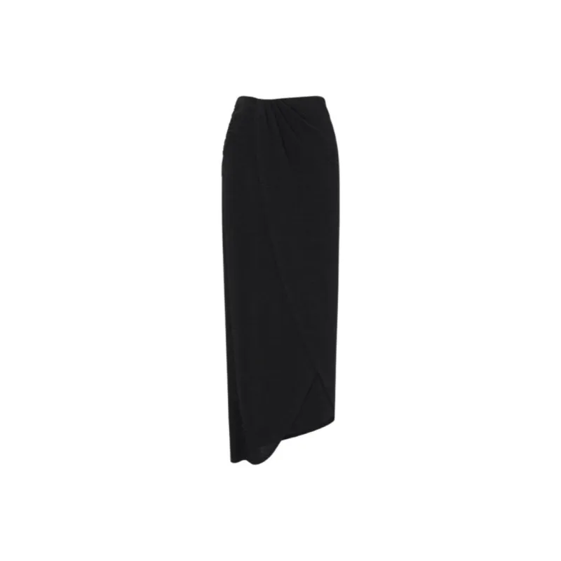 IDPAN Casual Long Skirt Women's Black-0
