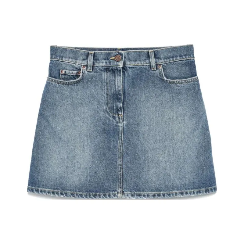 MOSCHINO Denim Mini Skirt-0