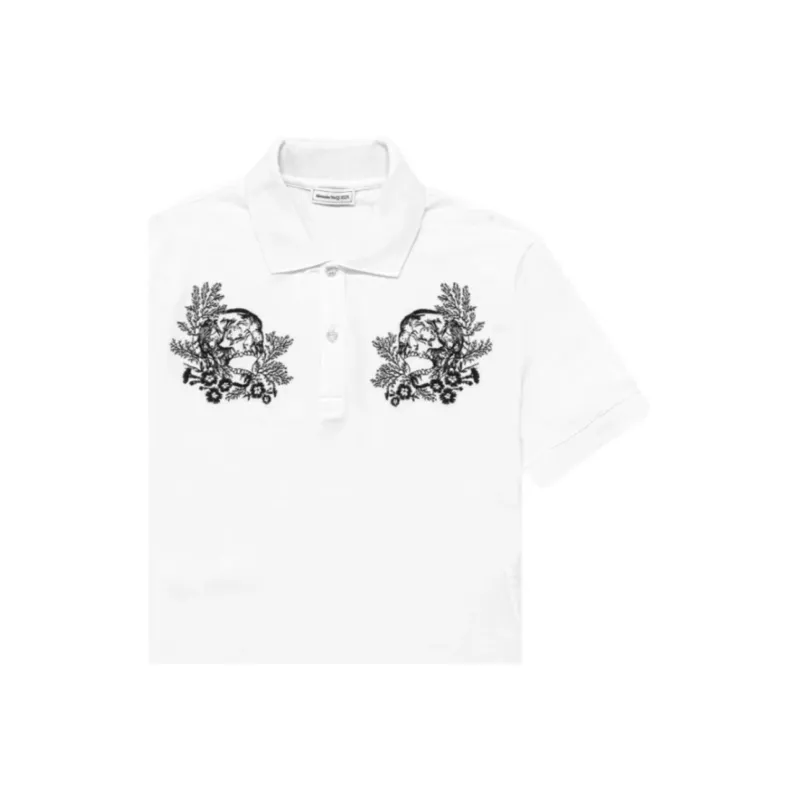 Alexander McQueen Polo Shirts Men White-2
