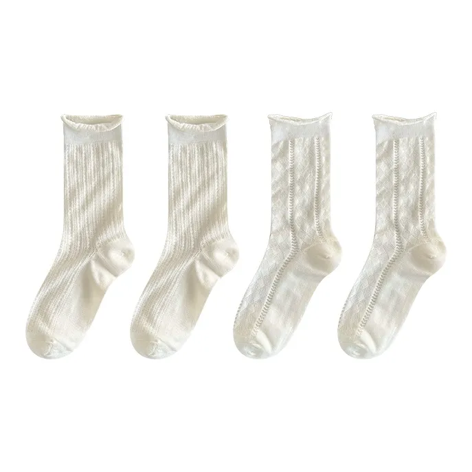 Moremoli Mid Calf Socks Women's 4 Pack-6