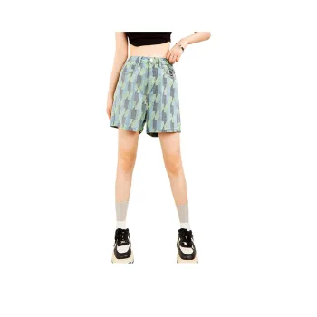 MUGUOGUOMU Denim Shorts Women's Denim Blue