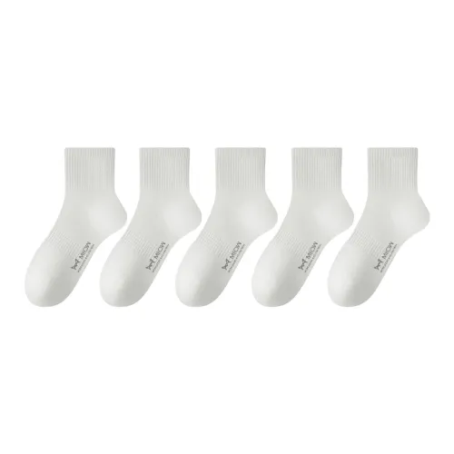 MIIOW Mid Calf Socks Unisex 5 Pack